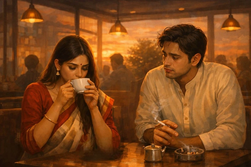 কফিশপে এক কাপল
